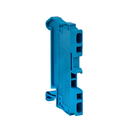 Зажим на DIN-рейку  0,2-4 мм2  (JXB-2,5/35) синий , пружинный EKF PROxima plc-jxb-st-2.5-blue