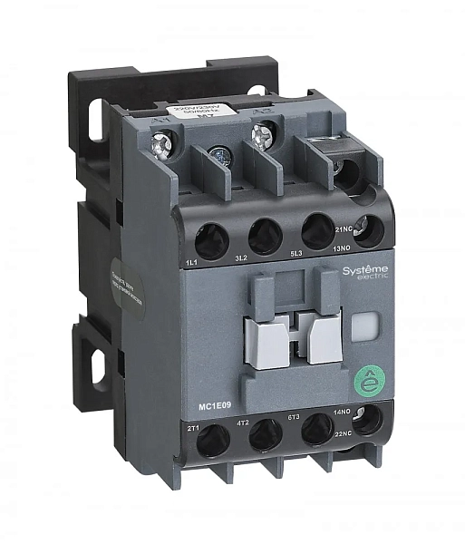 Контактор 18А 24В АС3 1НО 1НЗ MC1E Systeme Electric MC1E18B7 в каталоге ЮгКабель