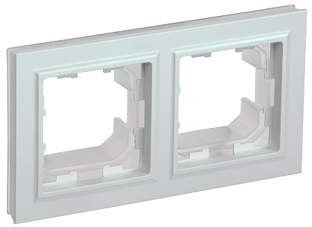 BRITE Рамка 2-мест. IP44 РУ-2-БрЖ-44 жемч. IEK BR-M22-44-K36