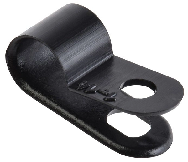 Скоба крепежная d6мм нейлоновая черная (50шт) USK11-06-050-K02 в каталоге ЮгКабель