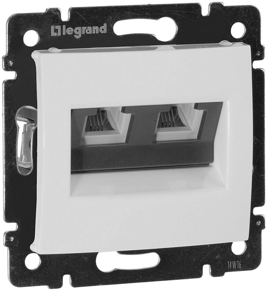 Розетка СП 2-м телефонная RJ11 (белый) Valena 774439 Розетка СП 2-м телефонная RJ11 (белый) Valena 774439 в каталоге ЮгКабель