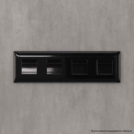 Рамка ARTLEBEDEV, "Avanti", "Черный квадрат", 8 модулей 4402908 в наличии по выгодной цене. Краснодар. ЮГКАБЕЛЬ.