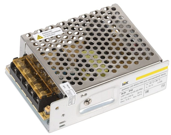 Блок питания к светодиодной ленте 220/12V   60W IP20 LSP1-060-12-20-33-PRO Блок питания к светодиодной ленте 220/12V   60W IP20 LSP1-060-12-20-33-PRO в каталоге ЮгКабель