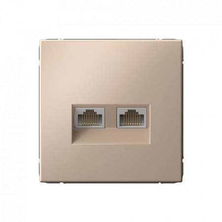 Розетка СП 2-м компьютерная RJ45 кат. 5Е механизм песочный ARTGALLERY GAL001285