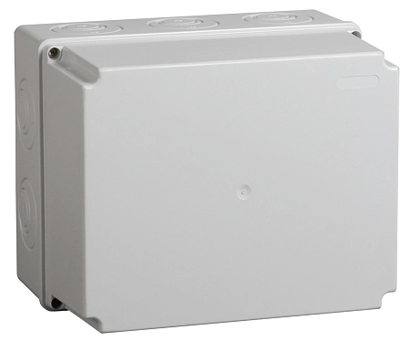 Коробка монтажная ОП 240х195х165 с 5 вводами IP55 (серый) UKO10-240-195-165-K41-55