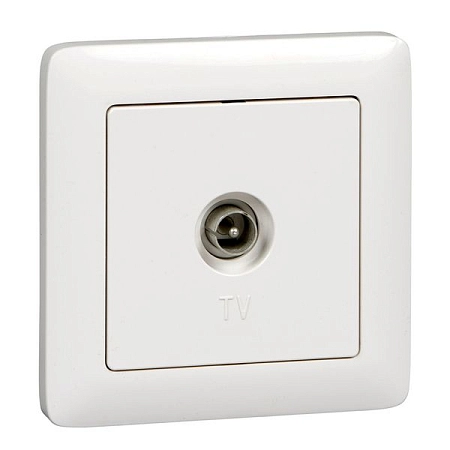 Розетка СП 1-м TV в сборе (белый) Хит RAT-1S3-B в наличии по выгодной цене. Краснодар. ЮГКАБЕЛЬ.