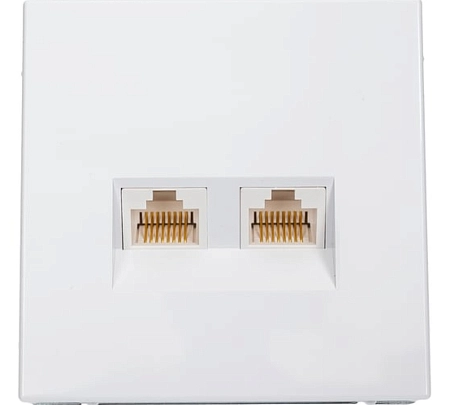 Розетка СП 2-м компьютерная RJ45 кат. 5Е механизм белый ARTGALLERY GAL000185