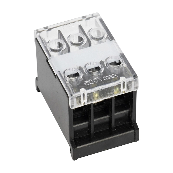 Блок зажимов  2,5 мм2  20A  3 клеммные пары на DIN-рейку БЗД-3 EKF PROxima bzd-2503 в каталоге ЮгКабель