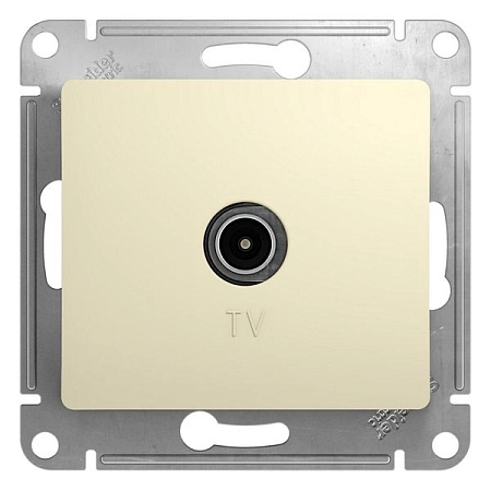 Розетка СП ТВ 4,0dB проходная механизм (бежевый) Glossa  GSL000292 в наличии по выгодной цене. Краснодар. ЮГКАБЕЛЬ.