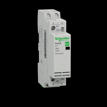 Контактор модульный 2Р 20A 2HO 230/250В CT Easy9 EZ9C32220