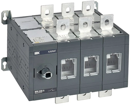 KARAT Выкл-разъед. ВРК реверс. без рукоятки 3P 630А IEK KA-VR20-3-0630