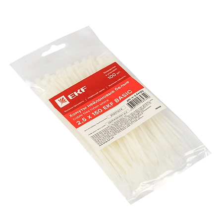 Хомут 2,5х150мм нейлон (100шт) plc-c-2.5x150 - купить по низкой цене в Краснодаре | ЮгКабель