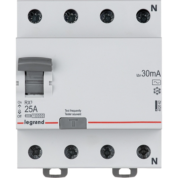 УЗО 4Р 25А/30мА AC (RX3) 402062 УЗО 4Р 25А/30мА AC (RX3) 402062 в каталоге ЮгКабель