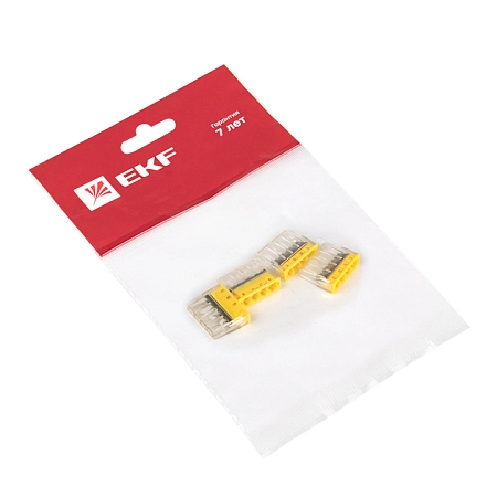 Клемма миниатюрная 4х2,5 (с пастой) линейное расположение контактов (4шт/уп.) plc-smk-2273-244r - купить по низкой цене в Краснодаре | ЮгКабель