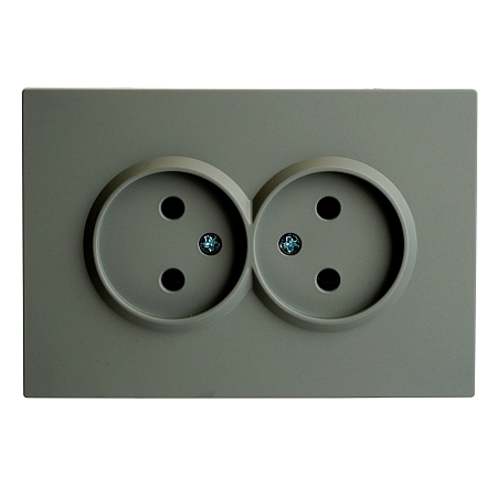 Розетка СП 2-м без з/к с шторк. (платиново-серый) soft touch Эмили RST16-5116-10 49955 в наличии по выгодной цене. Краснодар. ЮГКАБЕЛЬ.