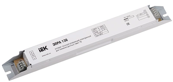 ЭПРА 1х36Вт Т8/G13 (210х30х23) LLV136D-EBFL-1-36 в каталоге ЮгКабель