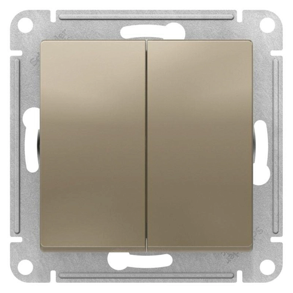 Переключатель перекрёстный СП 2-м механизм ШАМПАНЬ ATN000573 в каталоге ЮгКабель