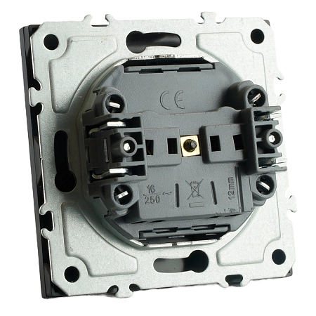 Розетка СП 1-м без з/к с крышкой с шторк. механизм IP42 (черный уголь) soft touch Эмили RST16-5113-0 49852 в наличии по выгодной цене. Краснодар. ЮГКАБЕЛЬ.