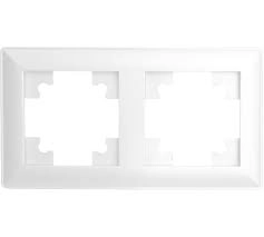 Рамка 2-местная, пластик, серия Катрин, PFR00-7002-01, белый 39793 Рамка 2-местная, пластик, серия Катрин, PFR00-7002-01, белый 39793 в каталоге ЮгКабель