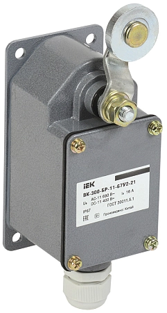 Выключатель концевой ВК-300-БР-11-67У2-21 IP67 (рычаг с роликом) сальник MG20 в комплекте KV-1-300-1