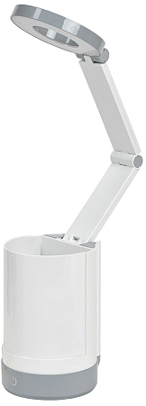 Светильник светодиодный настольный 5W, 5V диммер. пантограф с карманом белый 2012 LDNL3-2012-1-VV-5-K01